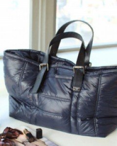 PREMIUM LAMBSKIN  Padding tote [3COLOR]