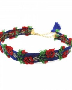 [특가세일] Floral Vintage_Blue Choker