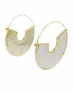 Mystique Marble Earrings_White [변정수 착용]