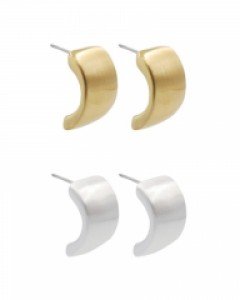 Metal Curve Earrings [Celeb's Pick]