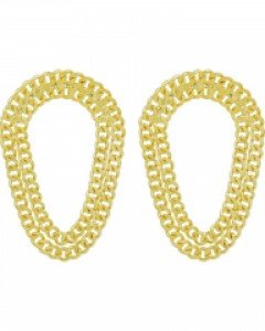 Volume Chain Earrings_Gold