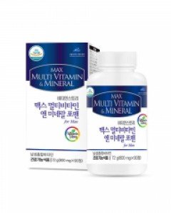 비타민스토리 맥스 멀티비타민 앤 미네랄 포맨 800mg x 90정 1통 3개월분