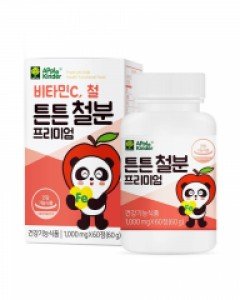 [애플킨더] 튼튼 철분 프리미엄 1,000mg x 60정 x 1통 (2개월분)