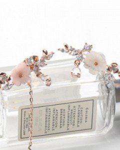 세인트 큐빅꽃 은침 드롭 귀걸이 (er2452)
