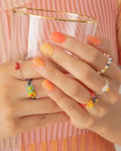 (3set)Summer&joy beads ring