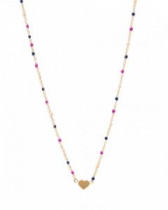 Heart Color Dot Necklace