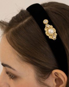 Antique Velvet Hairband