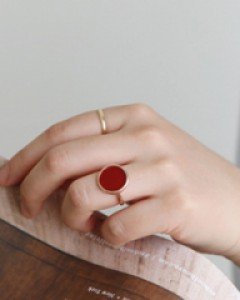 burgundy ring