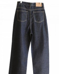 dark blue wide jean