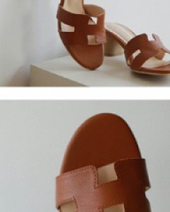 H.leather mule