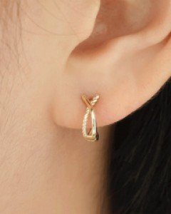 [10K 14K Gold] 로무드 원터치 귀걸이 (22ARE006)