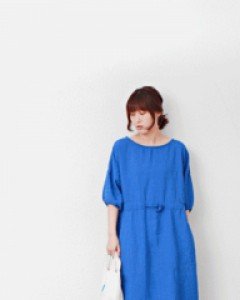 Linen String Puff Dress - 3Color