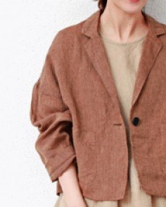 Sale-Stalish linen jacket-mocca 88200-->66200