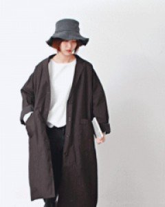 Sale-Loose box coat-dark grey 113400-->78000