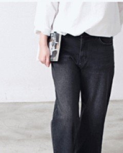 Sale- Soft Span Black Jeans 64800-->37800-small