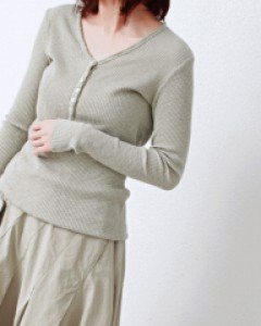 Soft Corrugated Button Tee - 7 Color - Very good elasticity and soft