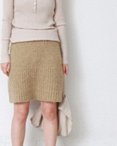 Sale-Soft Bookle Skirt-Beige 72200-->49800