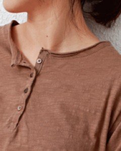 Doldol 7 Button Tee-6Color