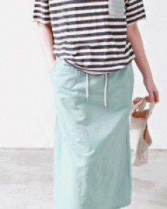 Pocket cotton skirt-4Color