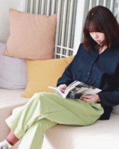 V-neck open blouse-3Color