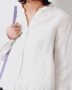 V Linen Blouse-3Color