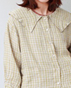 Square Check Linen Jacket-3Color