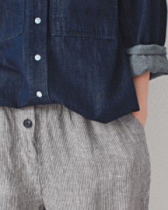 Janstripe Linen Pants-2Color