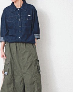 Comfortable cargo tour skirt-3Color