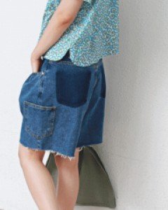 vintage pocket jeans shorts
