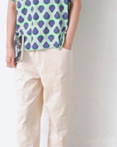 Washing Cotton Span Nana Pants-2Color