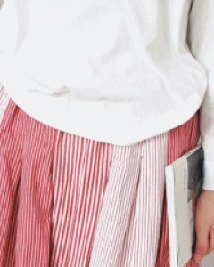 Stripe Jean Skirt-2Color