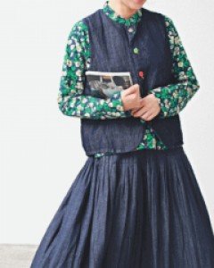 Pleated pin tuck skirt-2Color