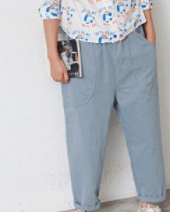 Round Pocket Slacks-3Color