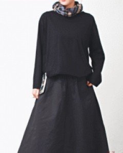 A-Line Washing Cotton Skirt-3Color