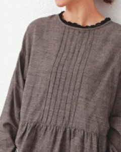 Pin tuck frill blouse-3 Colors