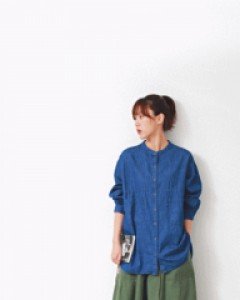 loose fit denim shirt