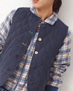 Cotton padded vest-3 colors