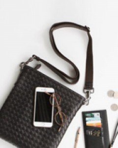 PREMIUM LAMBSKIN  SIMPLE slim messenger [2SIZE]