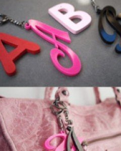 CHARM 알파벳 이니셜 참장식  [A,B,C,D,E,F,G,H,I]