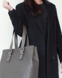 PREMIUM LAMBSKIN  Over large shopper [6COLOR]