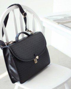 PREMIUM LAMBSKIN  BUCKEL BRIEFCASE [2COLOR]