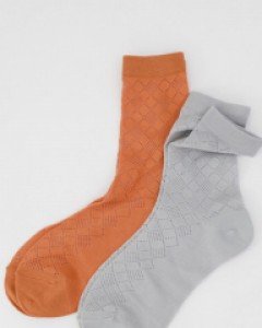 SOCKS 펀칭 다이아 삭스  [4COLOR]