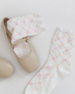 SOCKS 플라워 레이스 양말 [4COLOR]