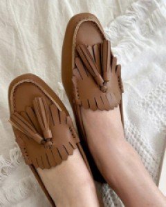 2056. 레더 내니 테슬 로퍼 [4COLOR]