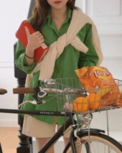 (6color) 히메 컬러셔츠 (6가지 톤다운된 가을 컬러들로 구성되었어요)