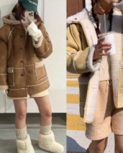 (2color) 미우 후드 무스탕 (요거 하나로 겨울내내 든든하실 거예요)