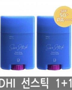 [DHI-선스틱]디에이치아이 물방울선스틱 20g*2 SPF50+ PA++++메이크업 전/후 언제든 OK천연성분/온 가족 사용가능강력한 자외선 차단효과끈적임NO/백탁NO/썬스틱어린이썬크림/선크림