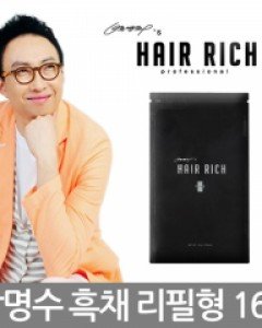 [박명수's 헤어리치]헤어리치 플러스리필팩 16g업그레이드 박명수흑채자연스러운 커버두피가 건강해지는순간증모제/흑체