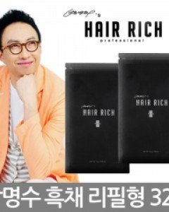 [박명수's 헤어리치]헤어리치 플러스리필팩 16g*2업그레이드 박명수흑채자연스러운 커버두피가 건강해지는순간증모제/흑체