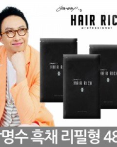 [박명수's 헤어리치]헤어리치 플러스리필팩 16g*3업그레이드 박명수흑채자연스러운 커버두피가 건강해지는순간증모제/흑체